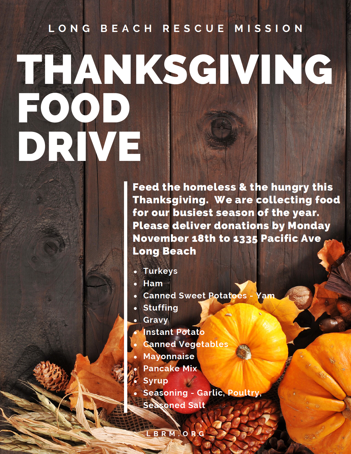 Thanksgiving Food Drive