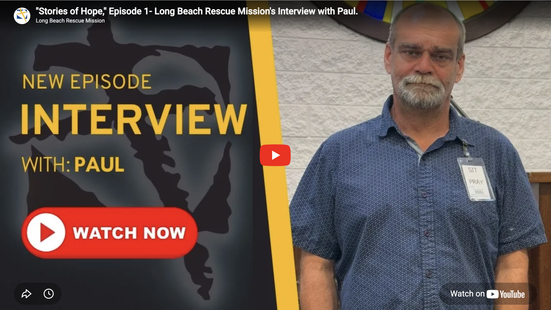 Long Beach Rescue Mission's Interview with Paul